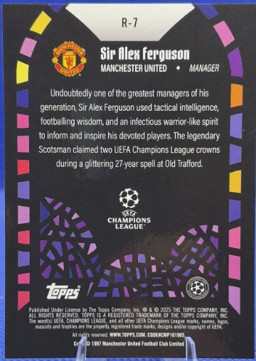 Sir Alex Ferguson - Renaissance - Topps Chrome