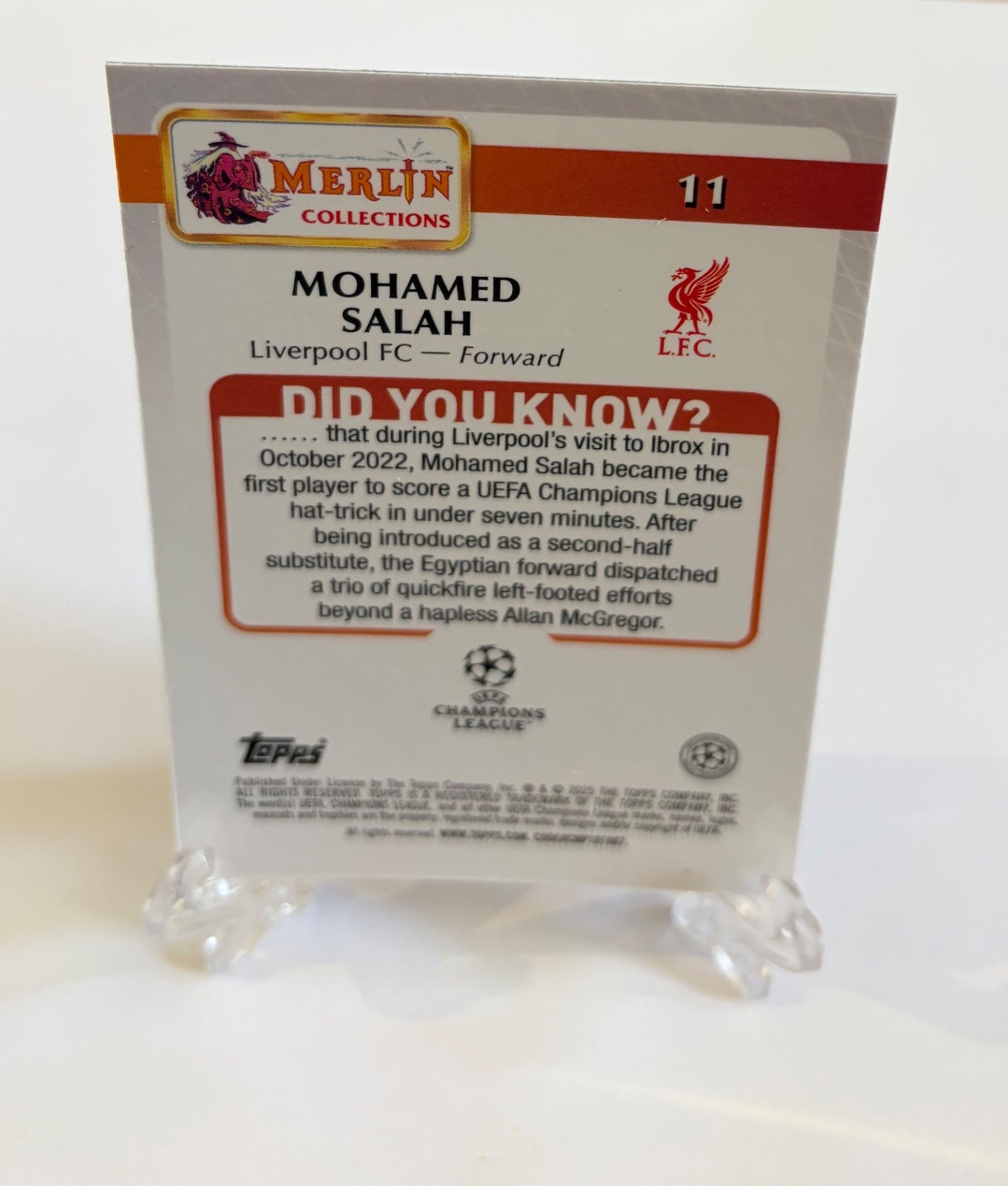 Mo Salah Topps Merlin
