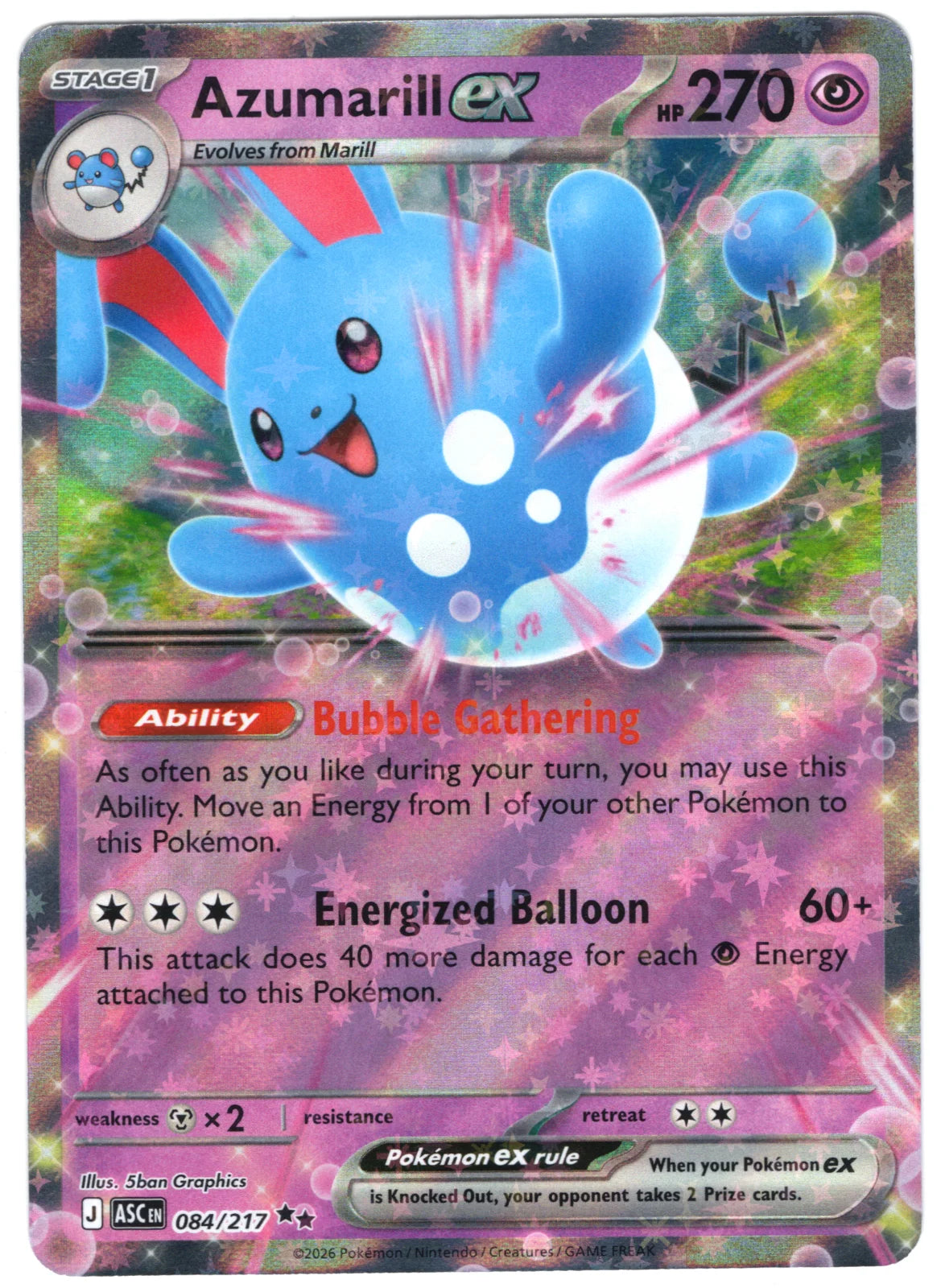 Azumarill ex 084/217 (Ascended Heroes)