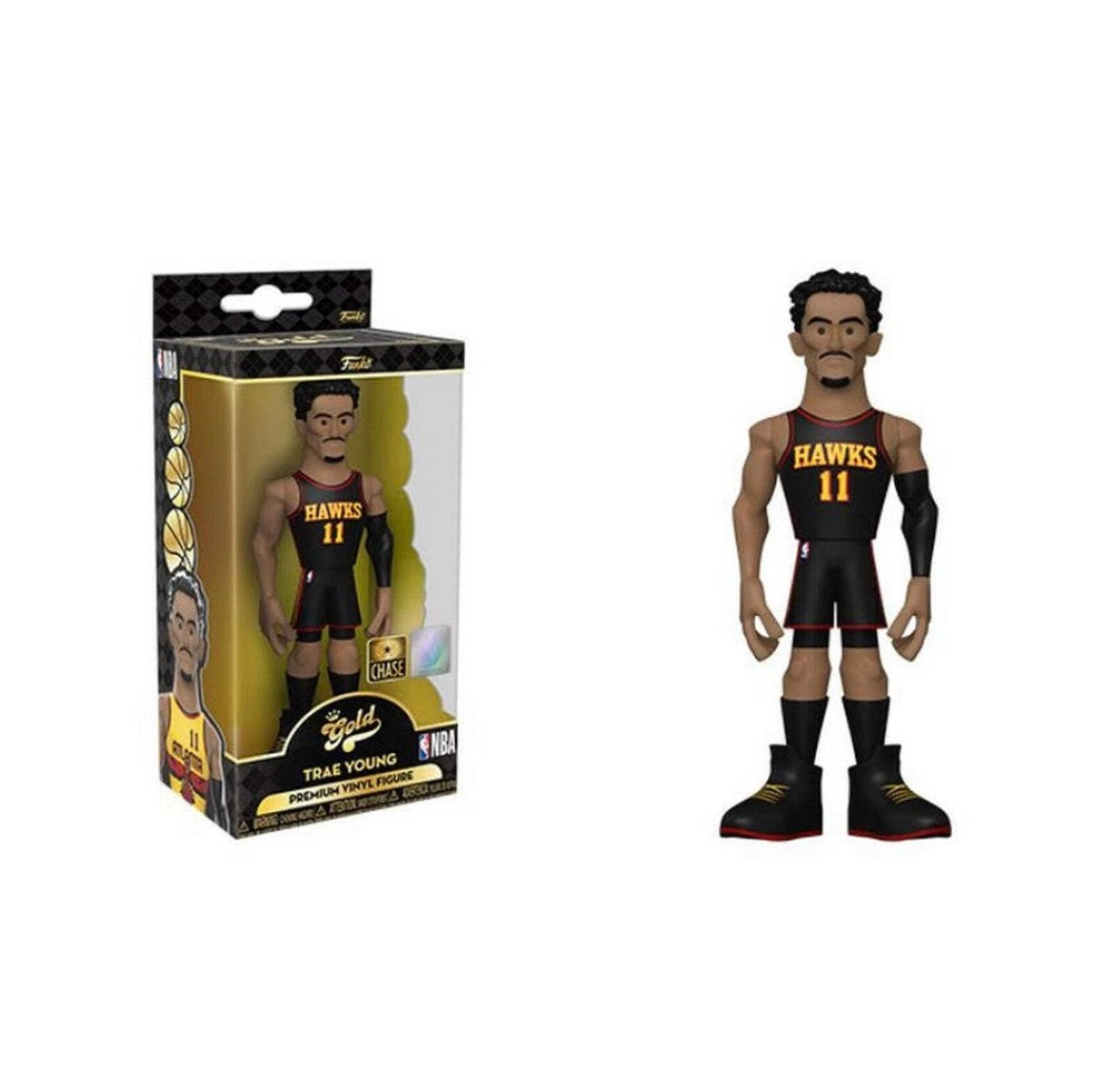 Funko Gold NBA Trae Young Atlanta #11 Chase Vinyl Figure (Original Unopened)