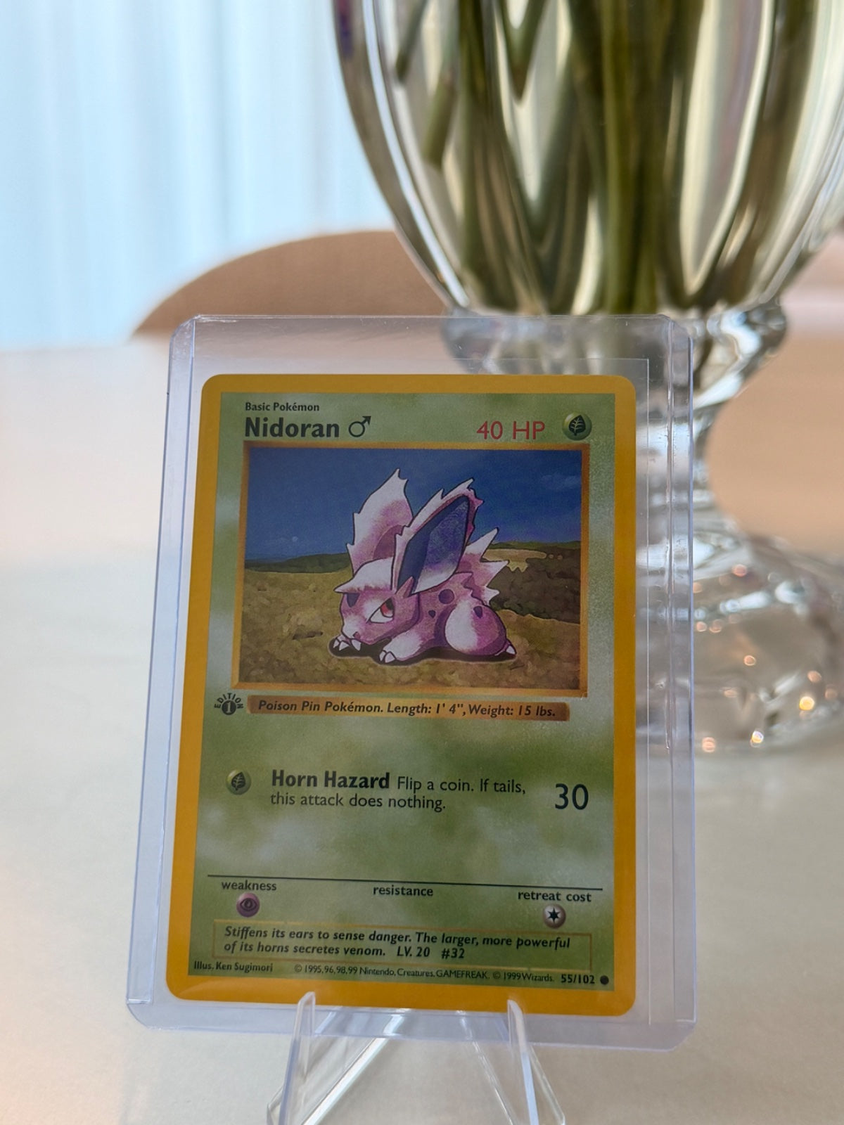Nidoran M 55 · 1st Edition (Base Set (1st Edition & Shadowless))