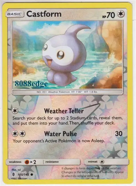 Castform 105/145 · (Guardians Rising) Reverse Holo