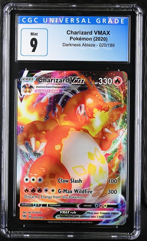 Charizard VMAX 020/189 (Darkness Ablaze) — CGC 9