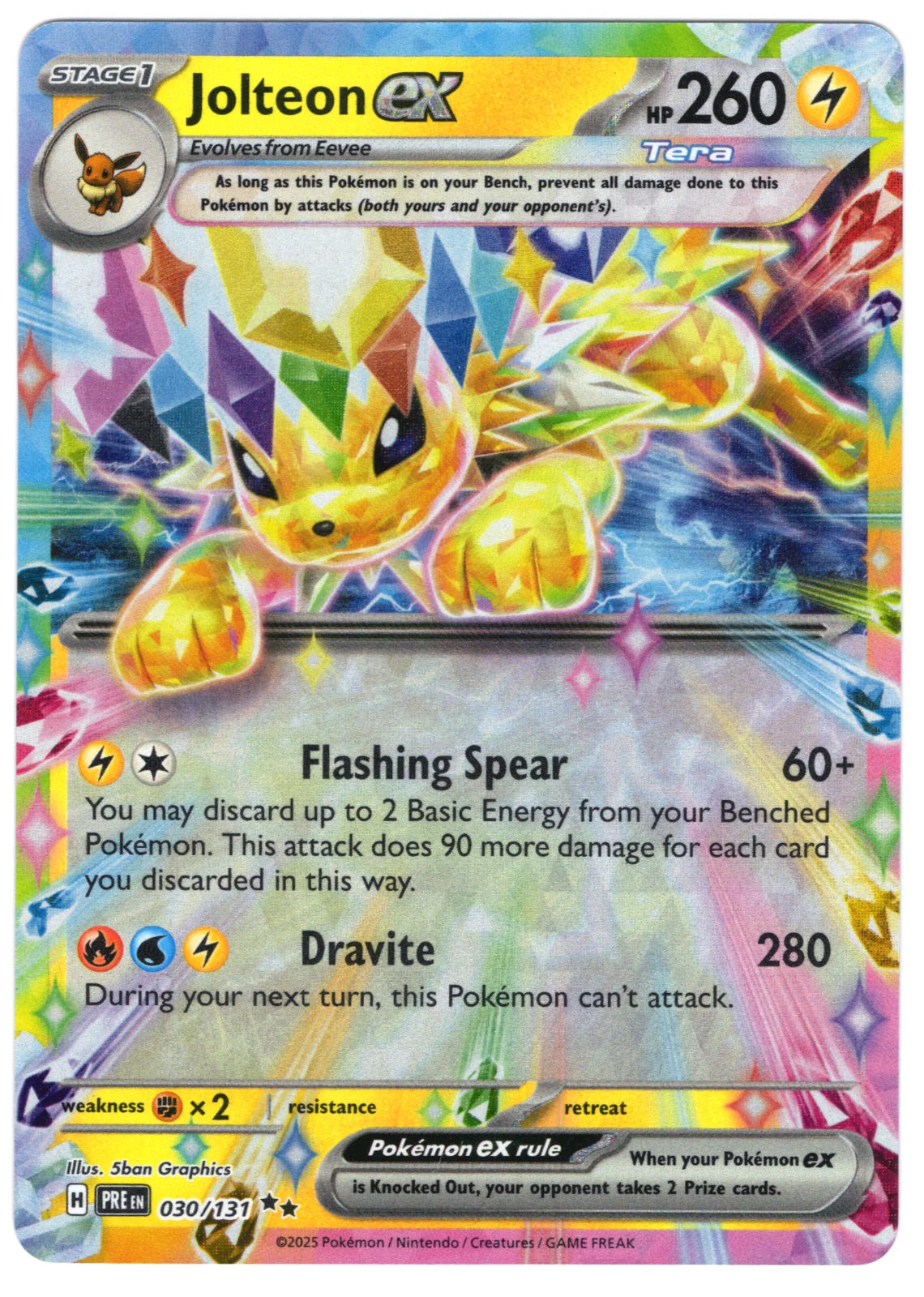 Jolteon ex 030/131 (Prismatic Evolutions)
