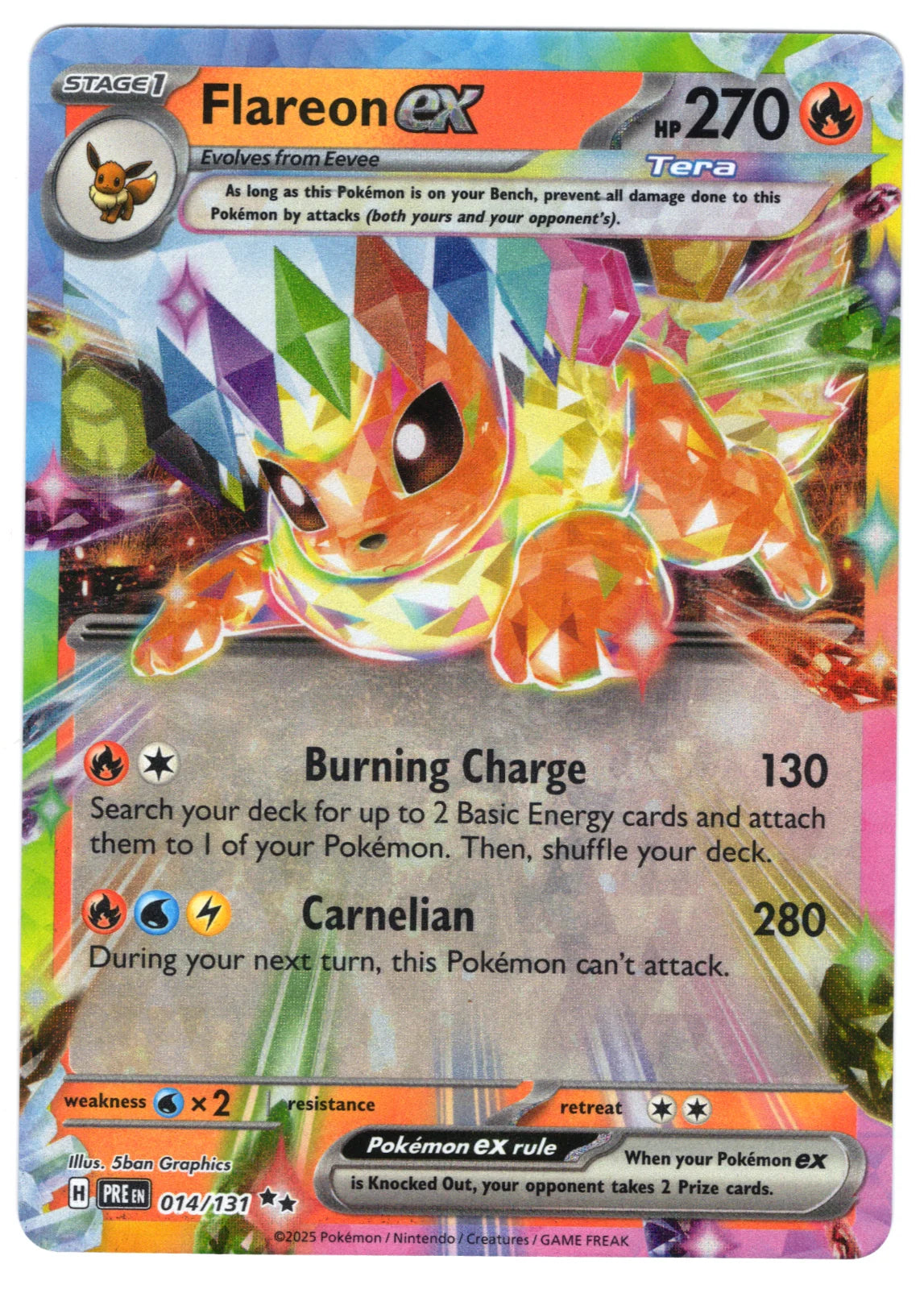 Flareon ex 014/131 (Prismatic Evolutions)