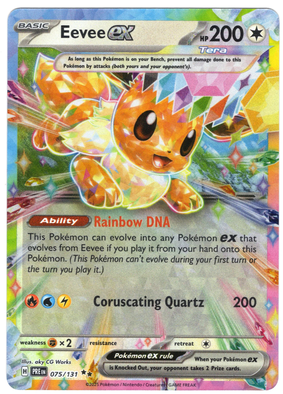 Eevee ex 075/131 (Prismatic Evolutions)