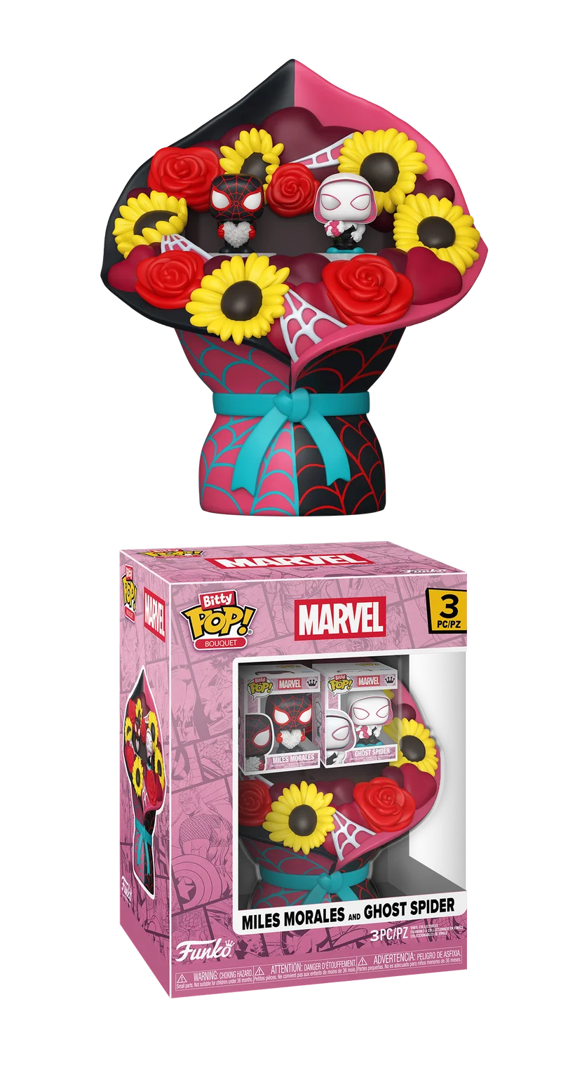 Funko Bitty Bouquet Pop! Miles Morales And Ghost Spider - 3Pcs