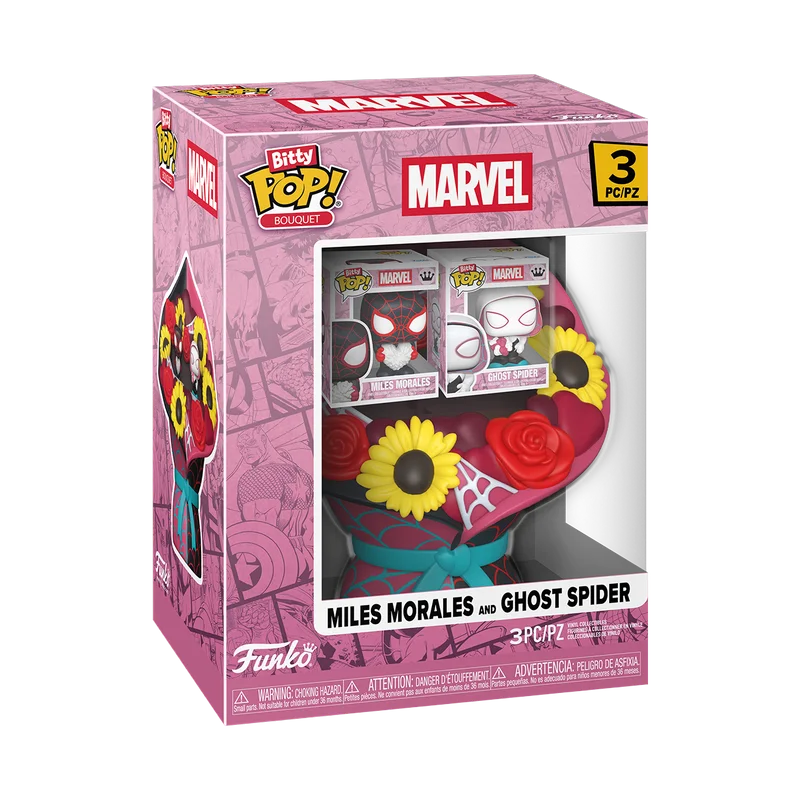 Funko Bitty Bouquet Pop! Miles Morales And Ghost Spider - 3Pcs