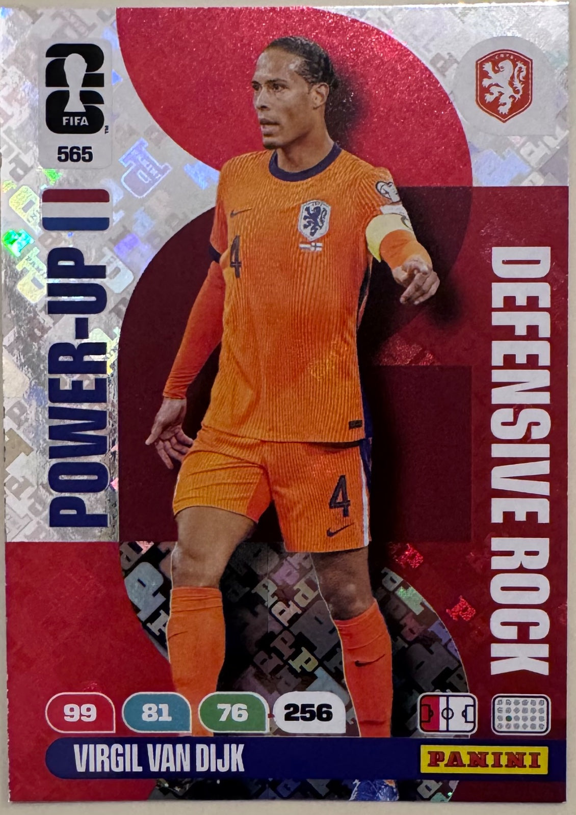565 Virgil Van Dijk DEFENSIVE ROCK adrenalyn card 2026 world cup