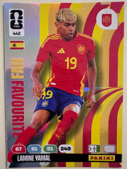 442 Lamine Yamal FAN FAVORITE adrenalyn card World Cup 2026