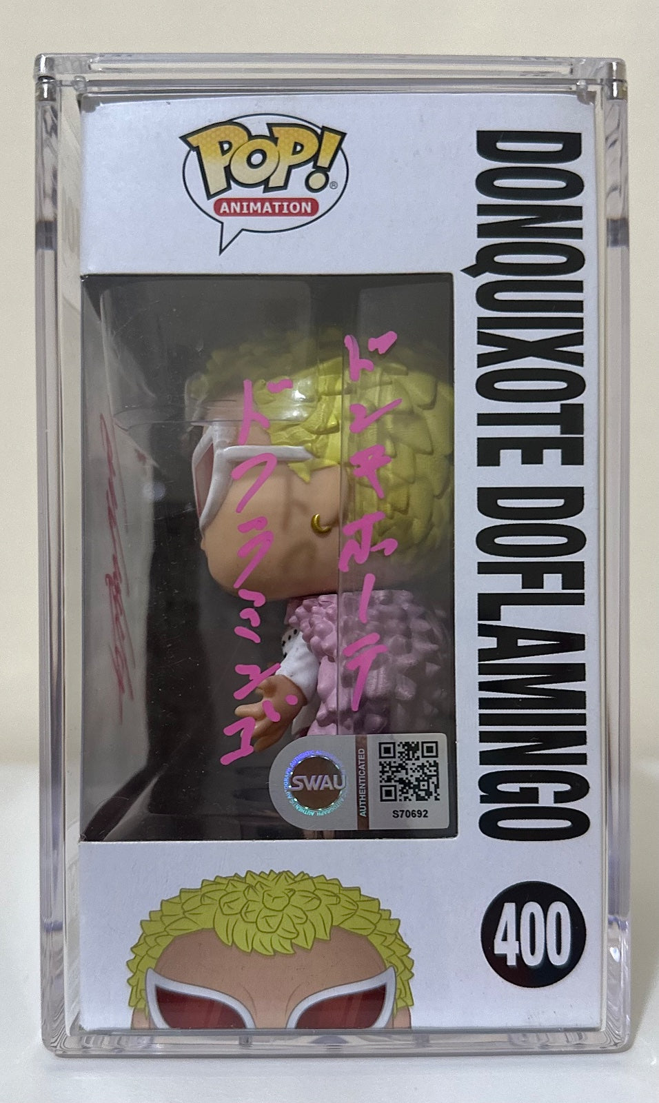 Doflamingo One Piece OG Funko Pop Signed by JVA