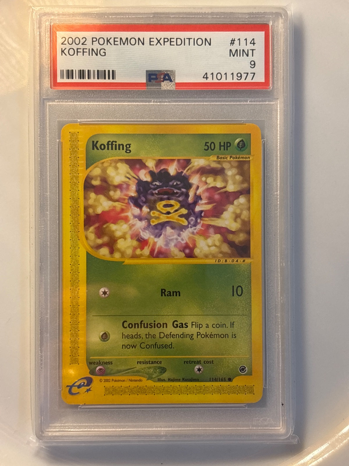 Koffing 114 · Normal (Expedition) — PSA 9 Pop 50