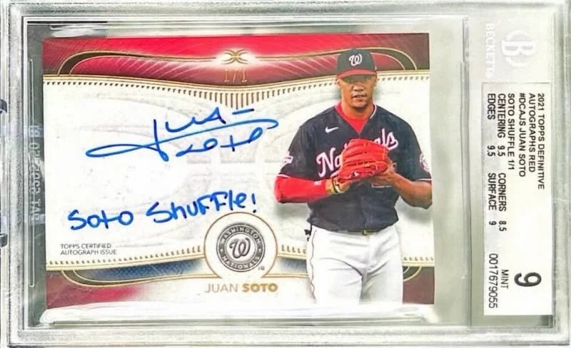 Juan Soto Autograph with Inscription 1/1