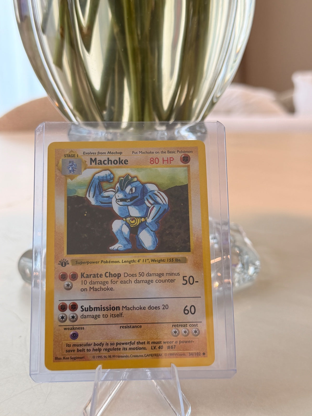 Machoke 34 · 1st Edition (Base Set (1st Edition & Shadowless))