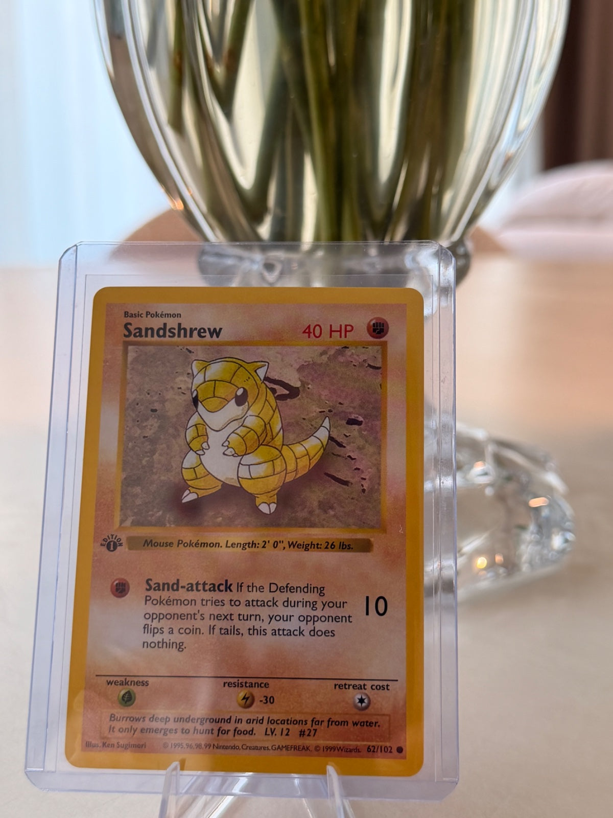 Sandshrew 62 · 1st Edition (Base Set (1st Edition & Shadowless))