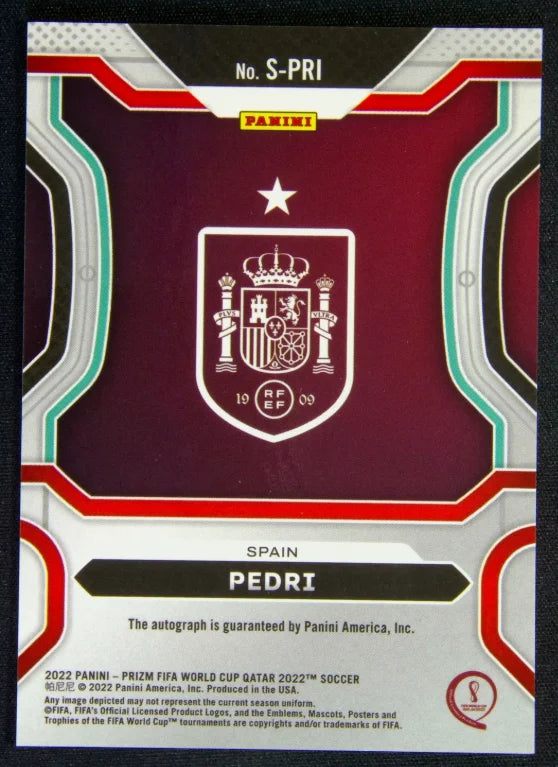 PEDRI - AUTO - PRIZM WORLD CUP 2022