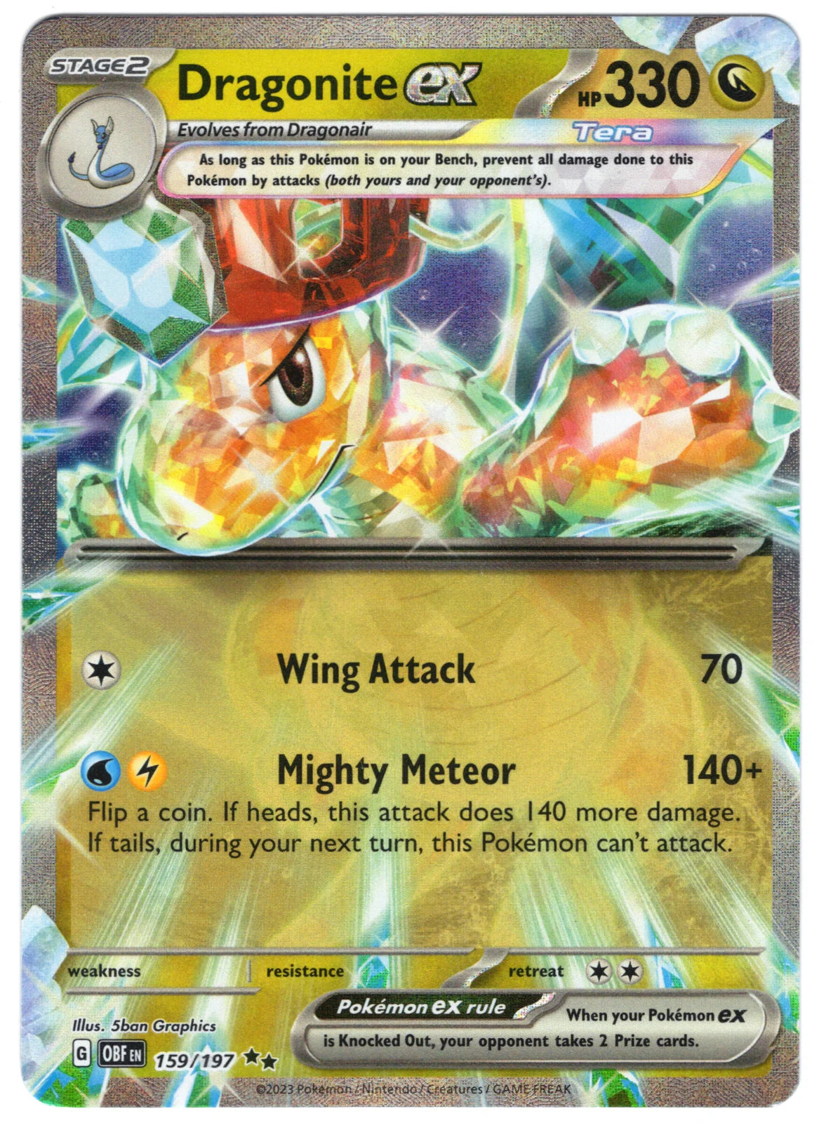 Dragonite ex 159/197 (Obsidian Flames)