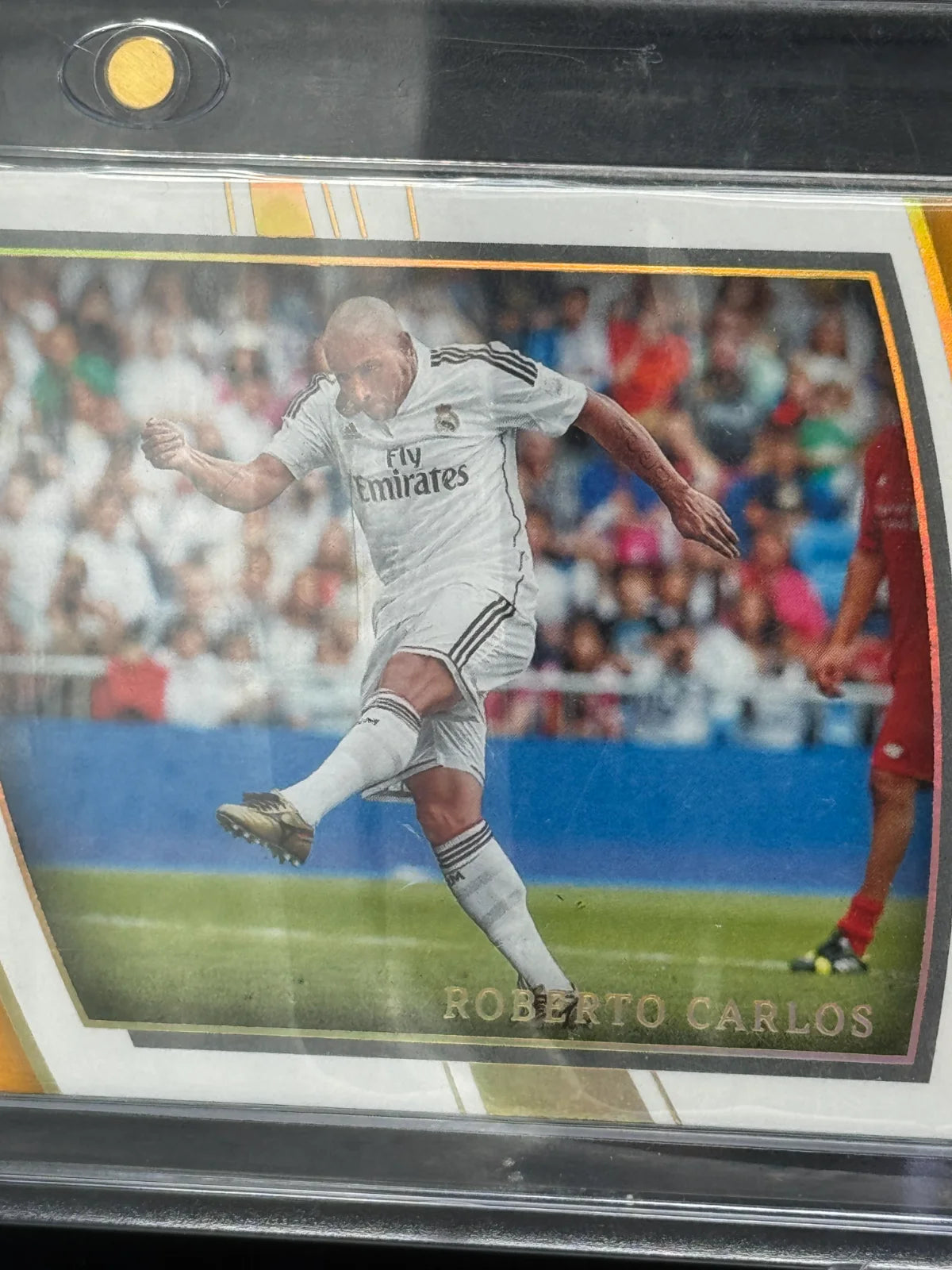 2022-23 Panini Immaculate Roberto Carlos Signature Moves Booklet Auto Gold 10/10 #SA-RC Real Madrid