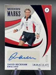 2021-22 Panini Immaculate David Beckham Modern Marks Auto 02/10 #MM-DBE England