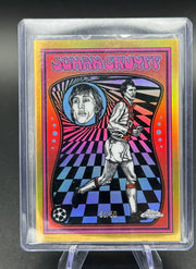 2025-26 Topps Chrome UCC Johan Cruyff Ultra Violet All-Stars Gold 50/50 #UV-19 Ajax