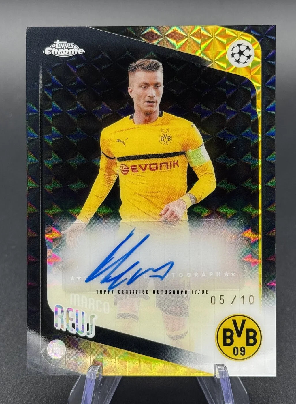 2025-26 Topps Chrome UCC Marco Reus Legends Auto 05/10 #CLA-MR Borussia Dortmund