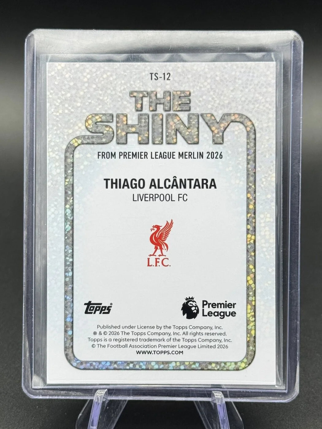 2025-26 Topps Premier League Merlin Thiago Alcântara The Shiny #TS-12 Liverpool