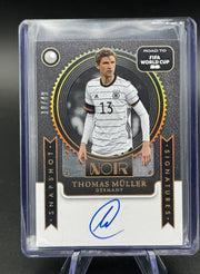 2025-26 Panini Noir Road to FIFA World Cup Thomas Müller Snapshot Signatures Gold 18/49 #SN-TM Germany