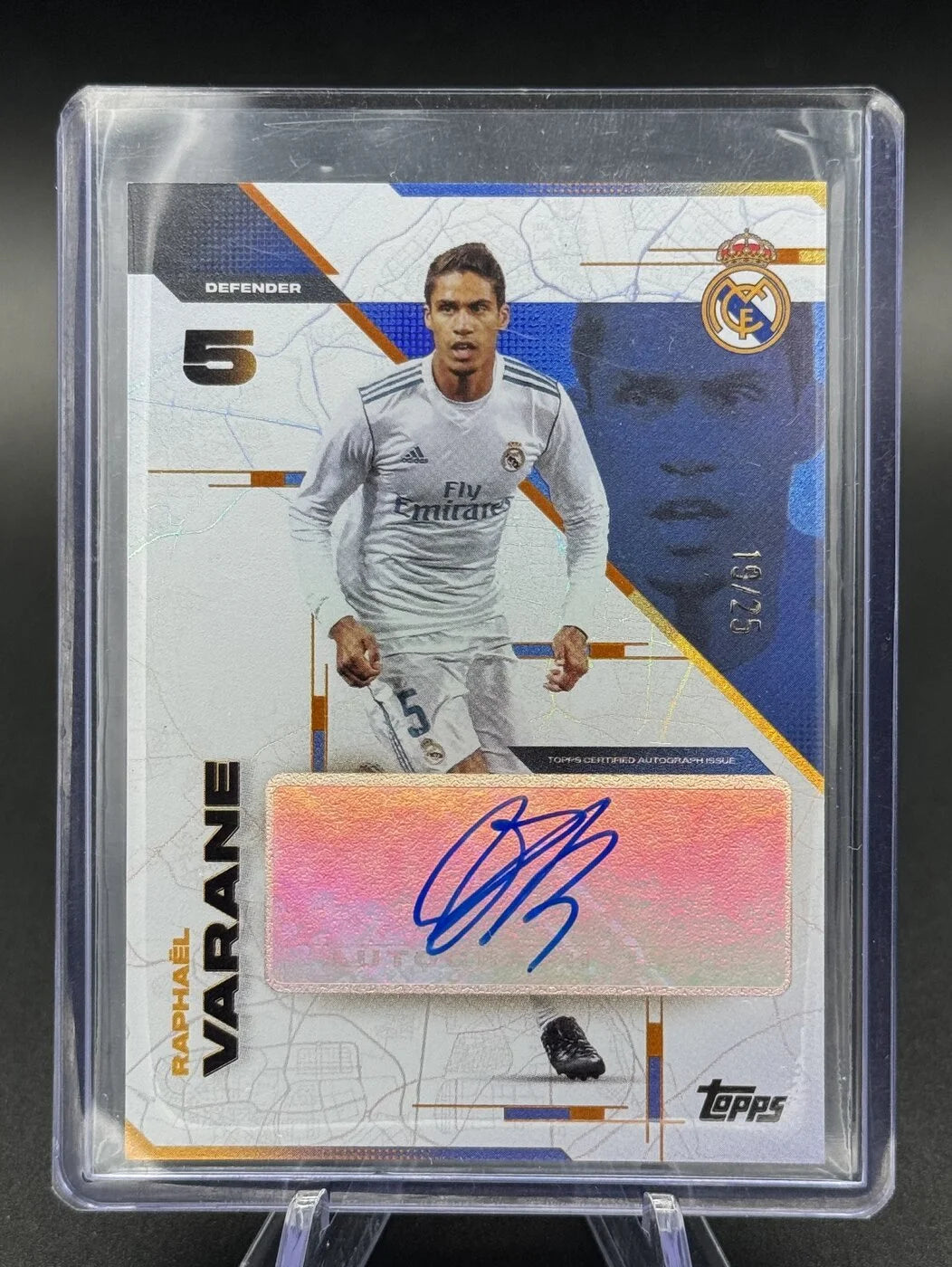 2025-26 Topps Los Blancos Real Madrid Raphaël Varane Modern Madrid Auto 19/25 #MM-RV