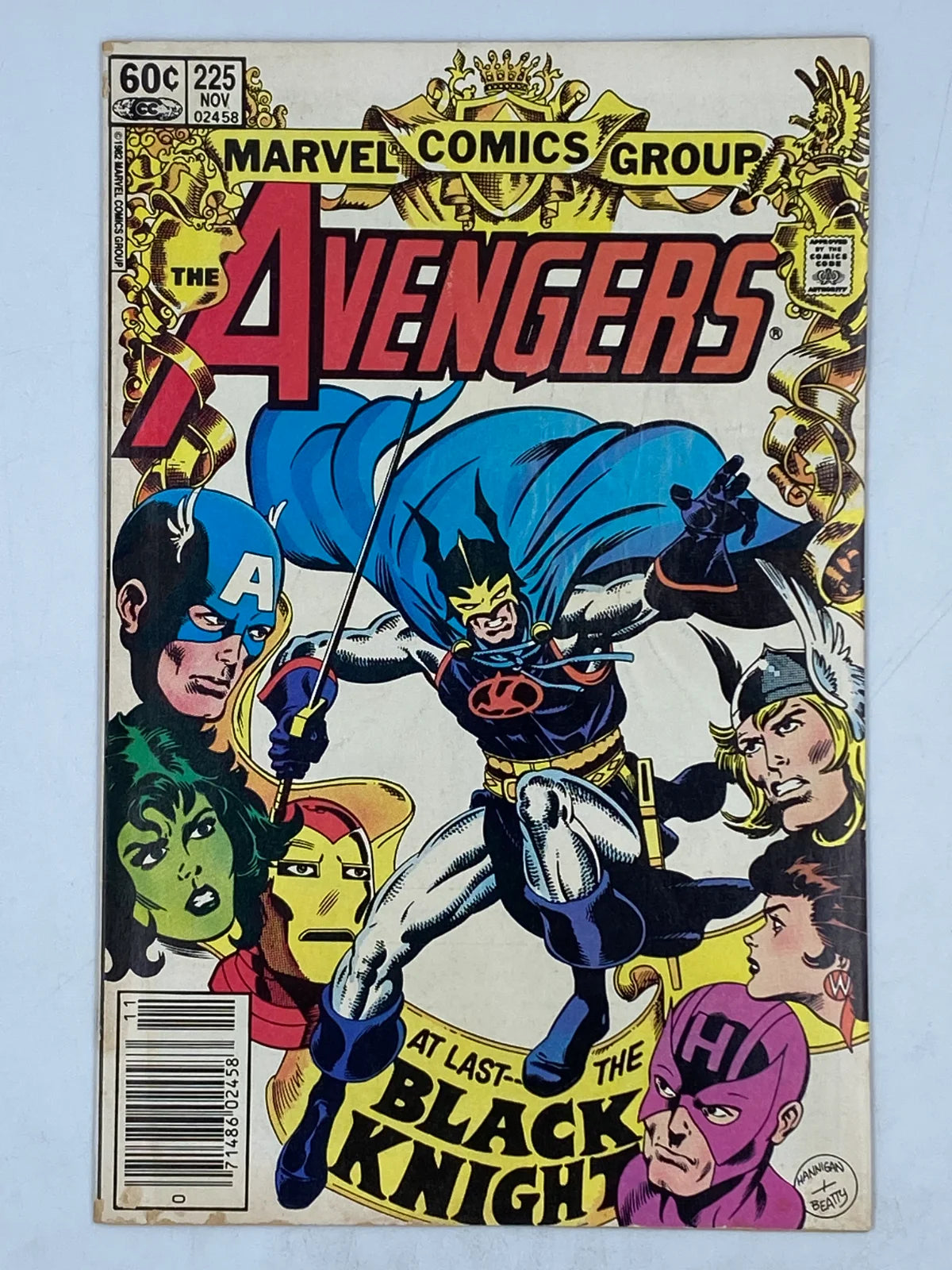 The Avengers #225, published by Marvel Comics in November 1982.