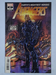 The Avengers #27 (2018 series) the Nick Bradshaw 2099 Variant Cover, which depicts Ghost Rider 2099