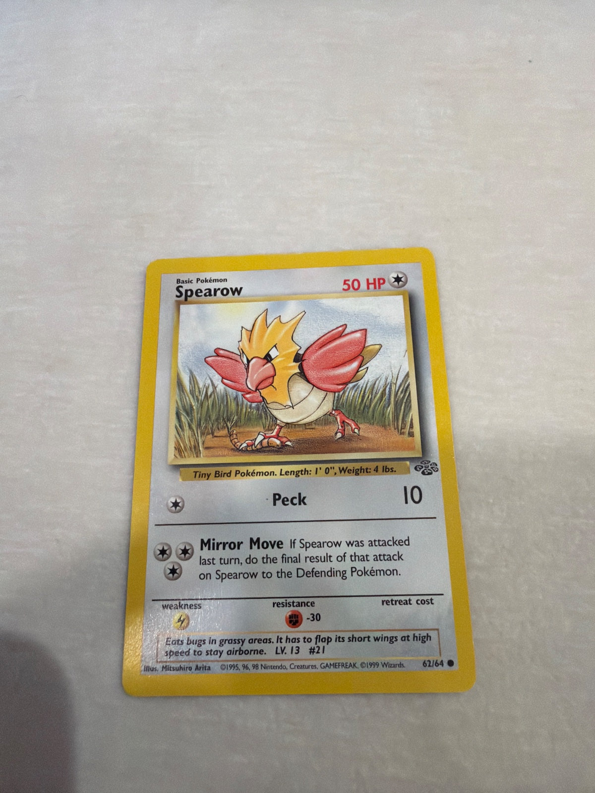 Spearow 62 · 1st Edition (Jungle)