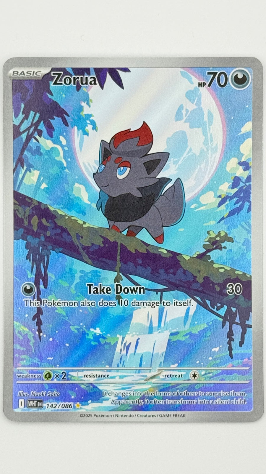Zorua 142/086 (White Flare)