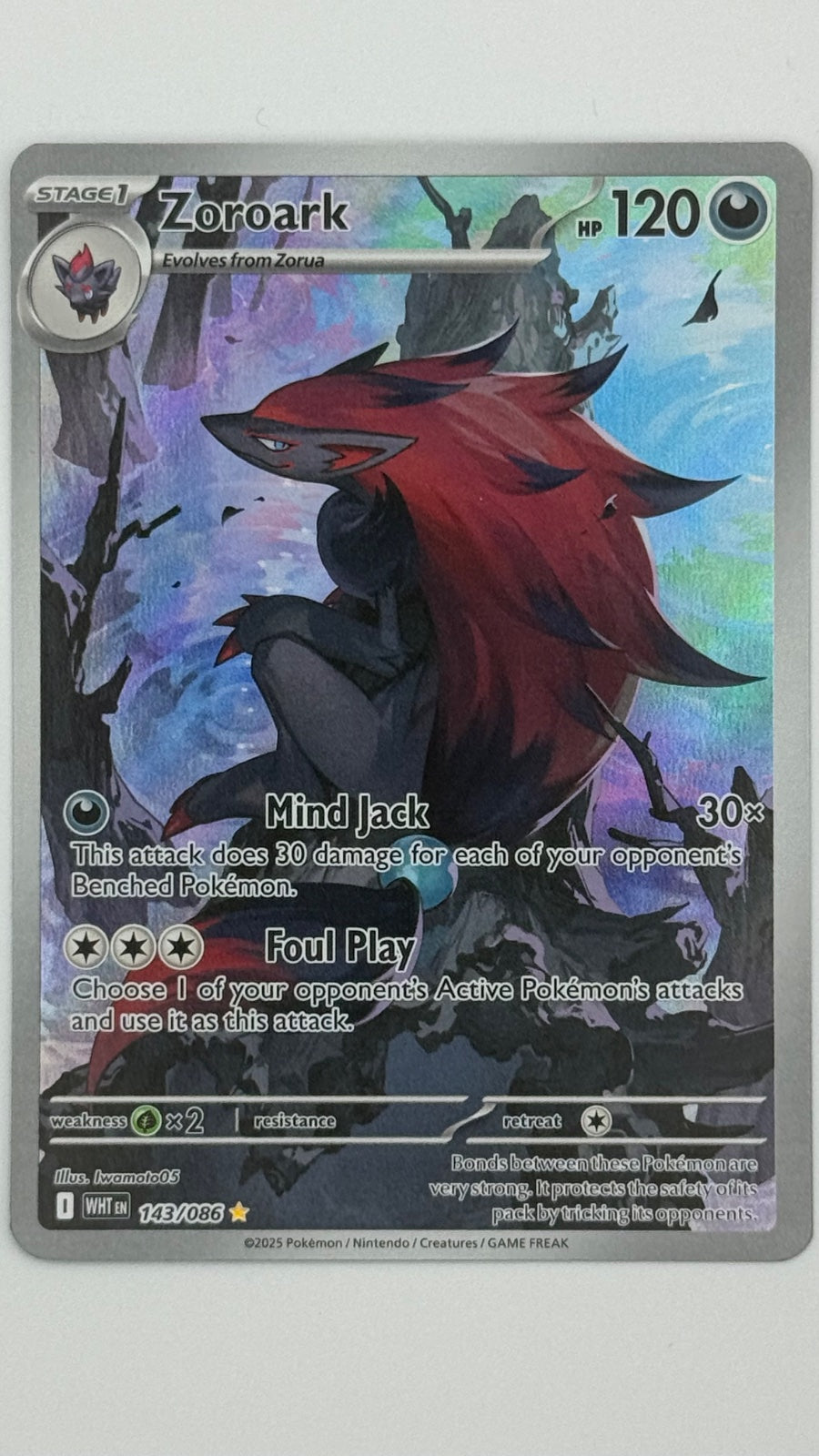 Zoroark 143/086 (White Flare)