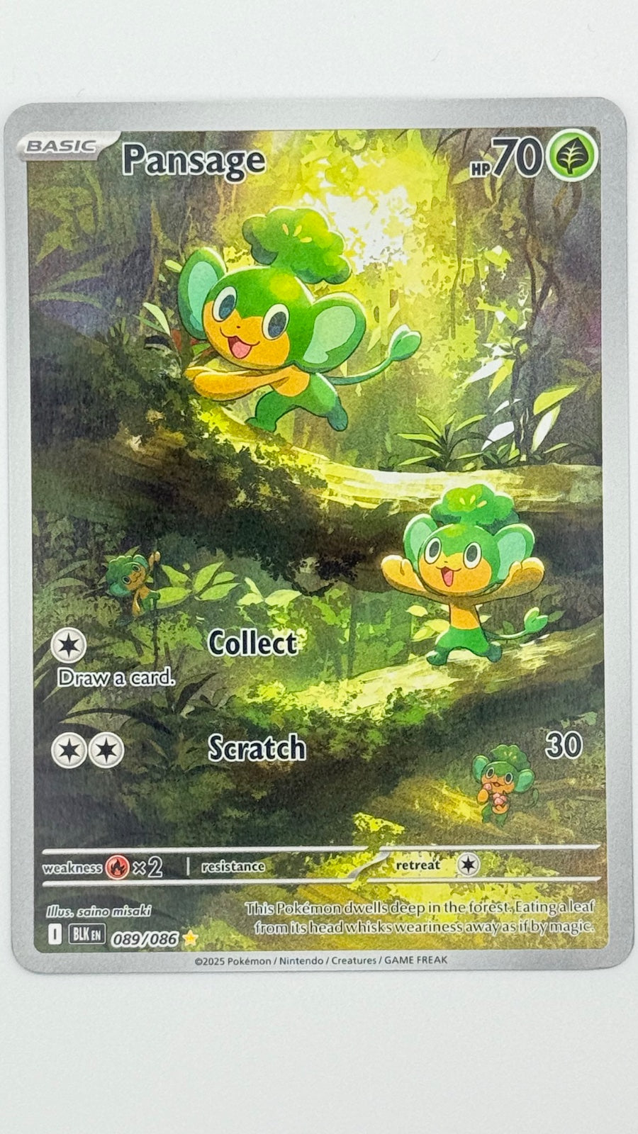 Pansage 089/086 (Black Bolt)