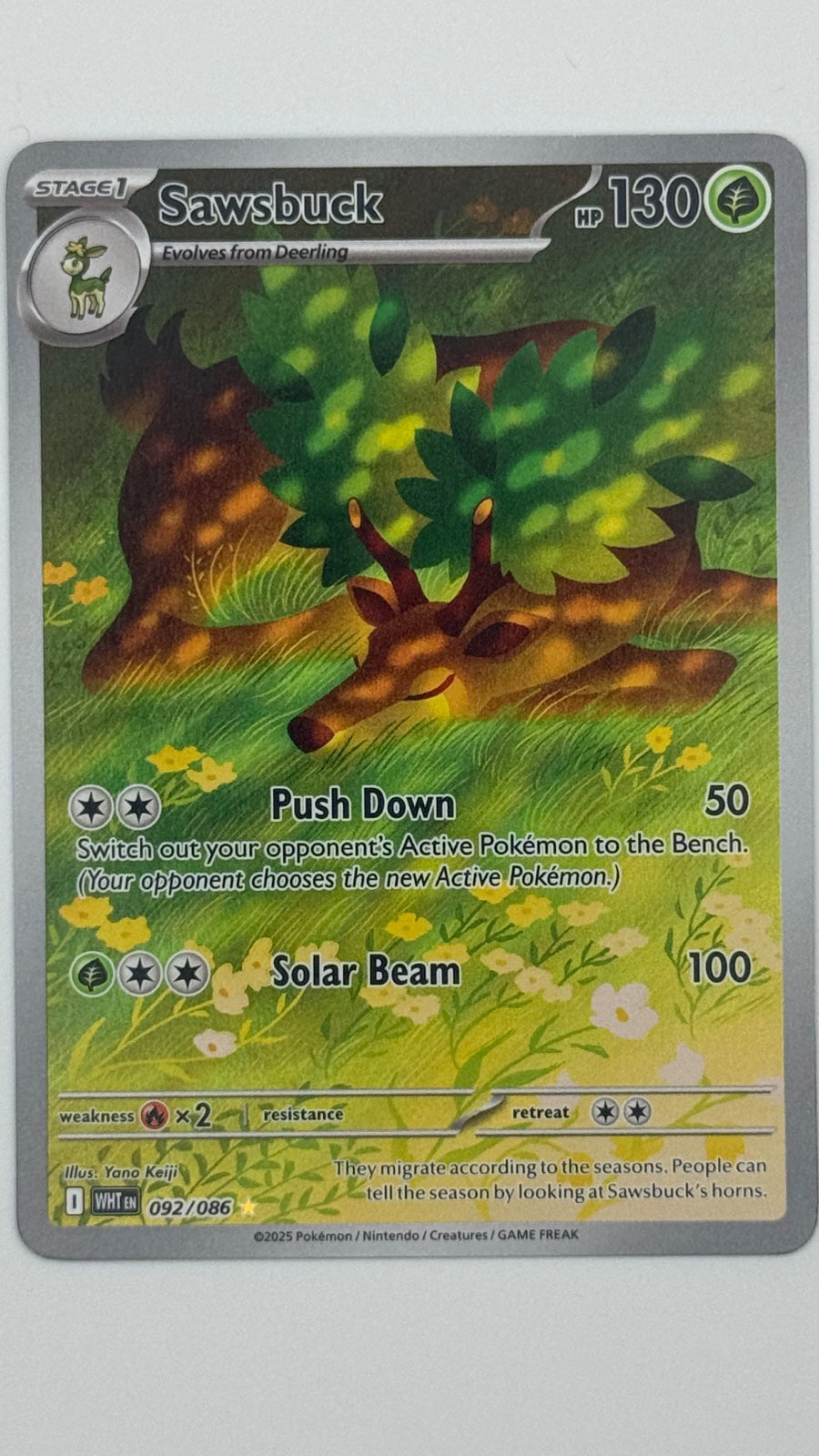 Sawsbuck 092/086 (White Flare)