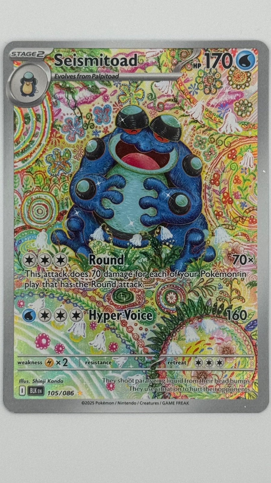 Seismitoad 105/086 (Black Bolt)