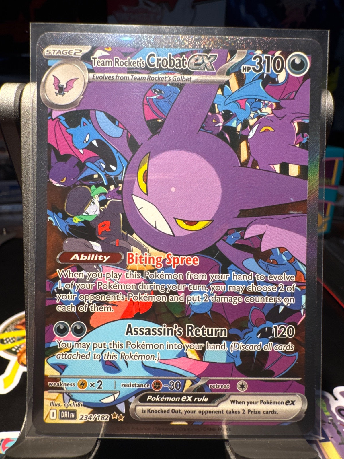 Team Rocket's Crobat ex 234/182 (Destined Rivals)