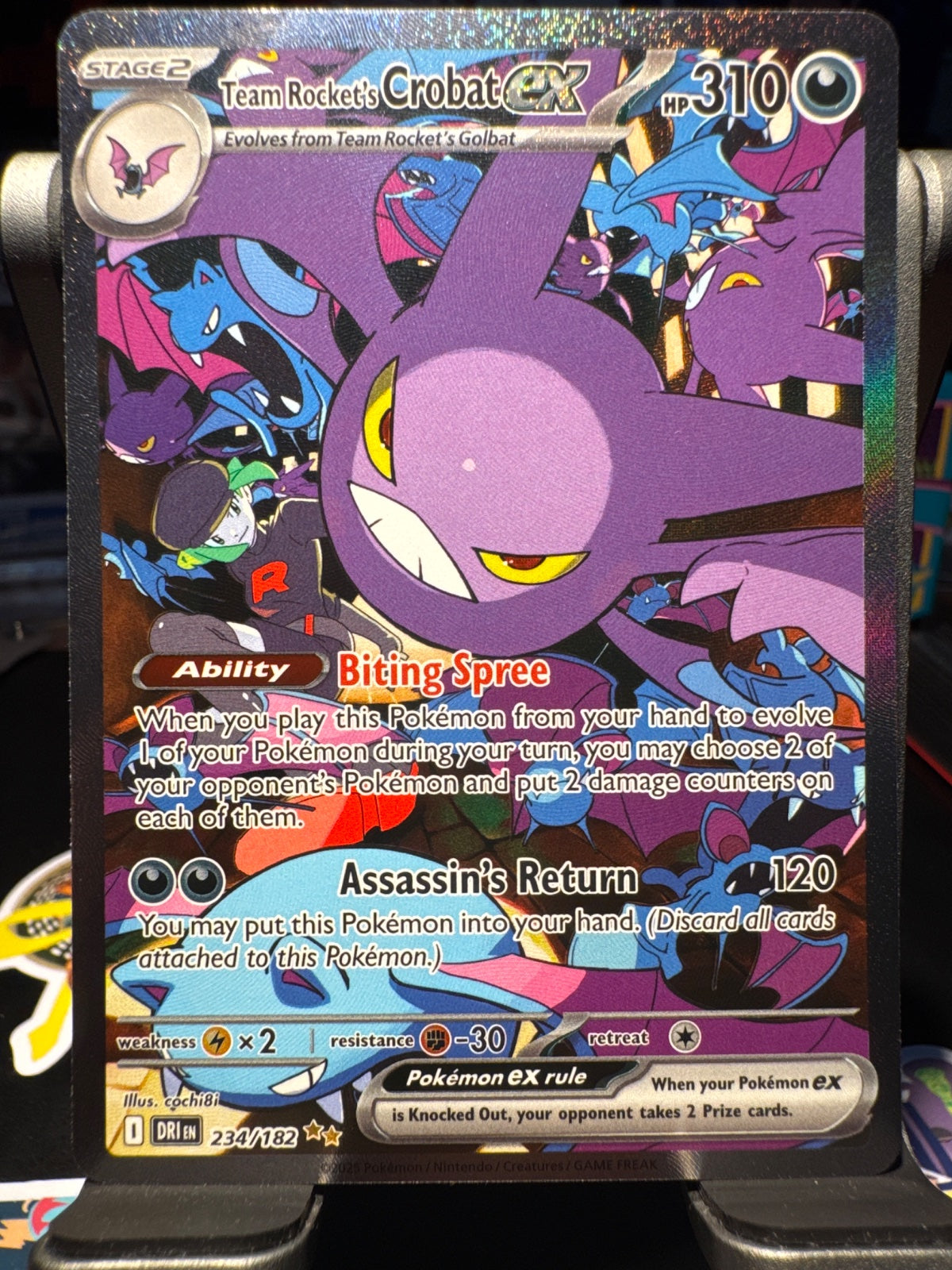 Team Rocket's Crobat ex 234/182 (Destined Rivals)