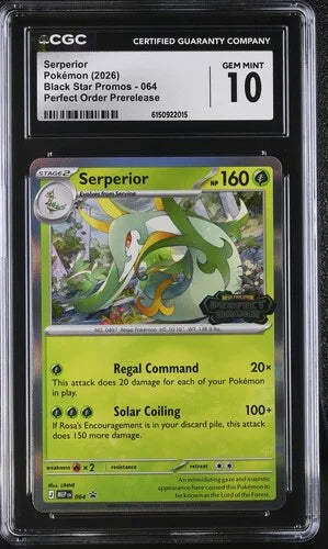 Serperior 064 Perfect Order Pre-Release — CGC 10