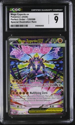 Mega Zygarde ex 120/088 (Perfect Order) — CGC 9