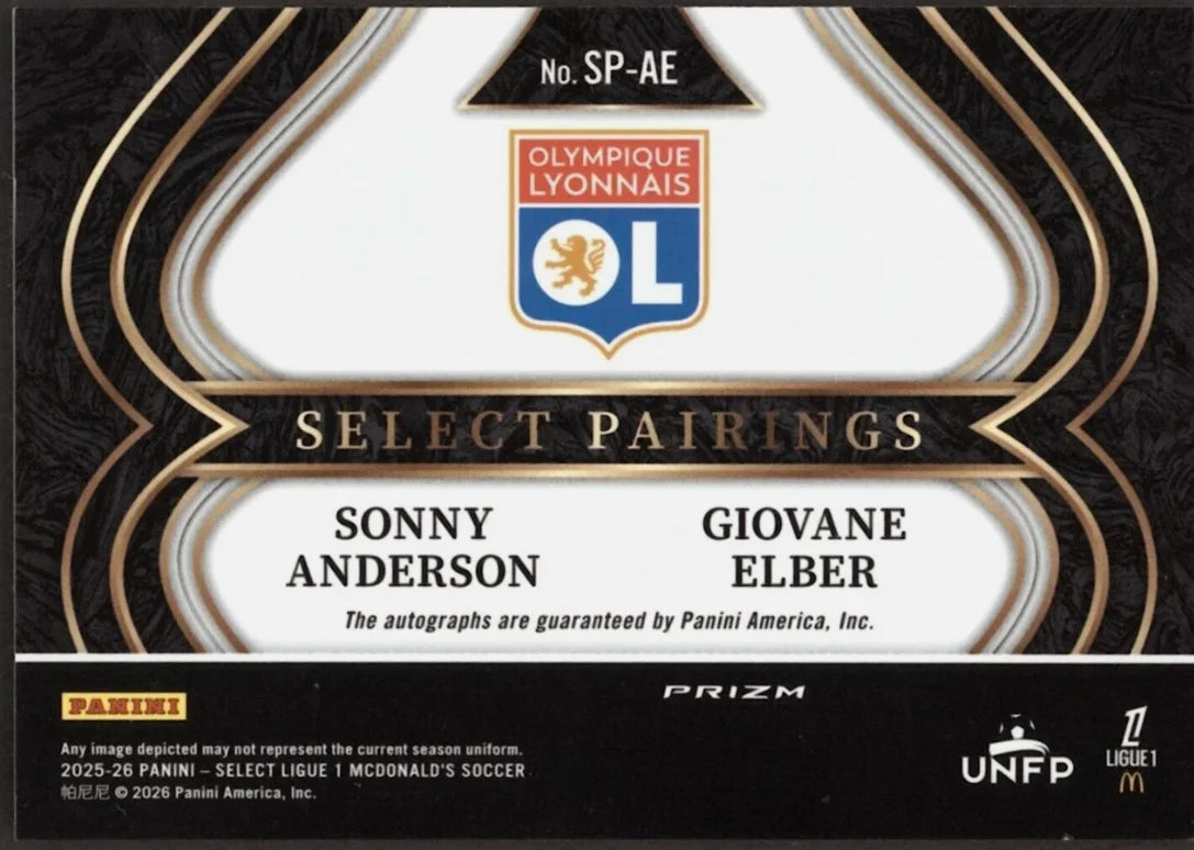 Dual Auto - Giovane Elber /  Sonny Anderson - Panini Select