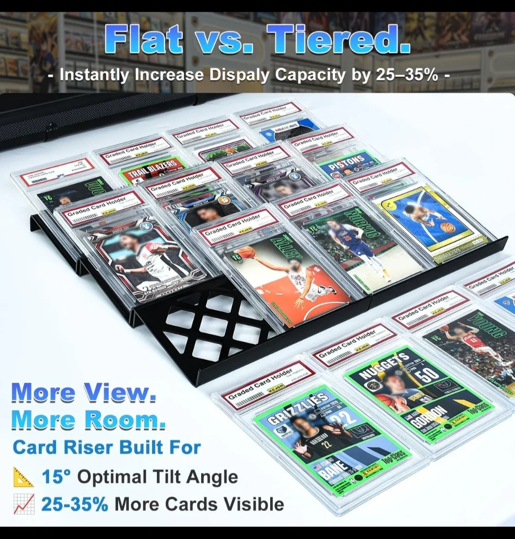 Vendor display card risers
