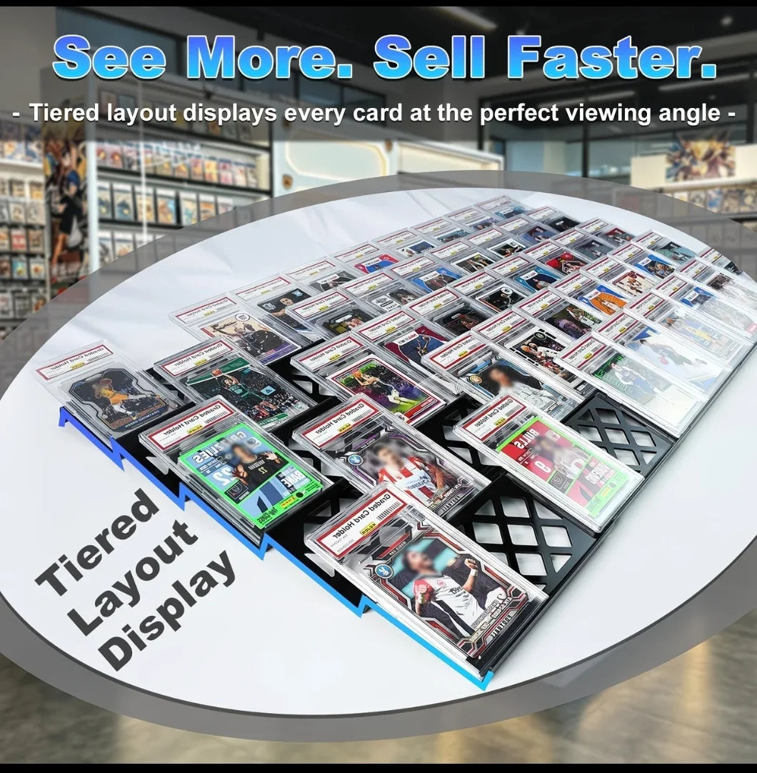 Vendor display card risers