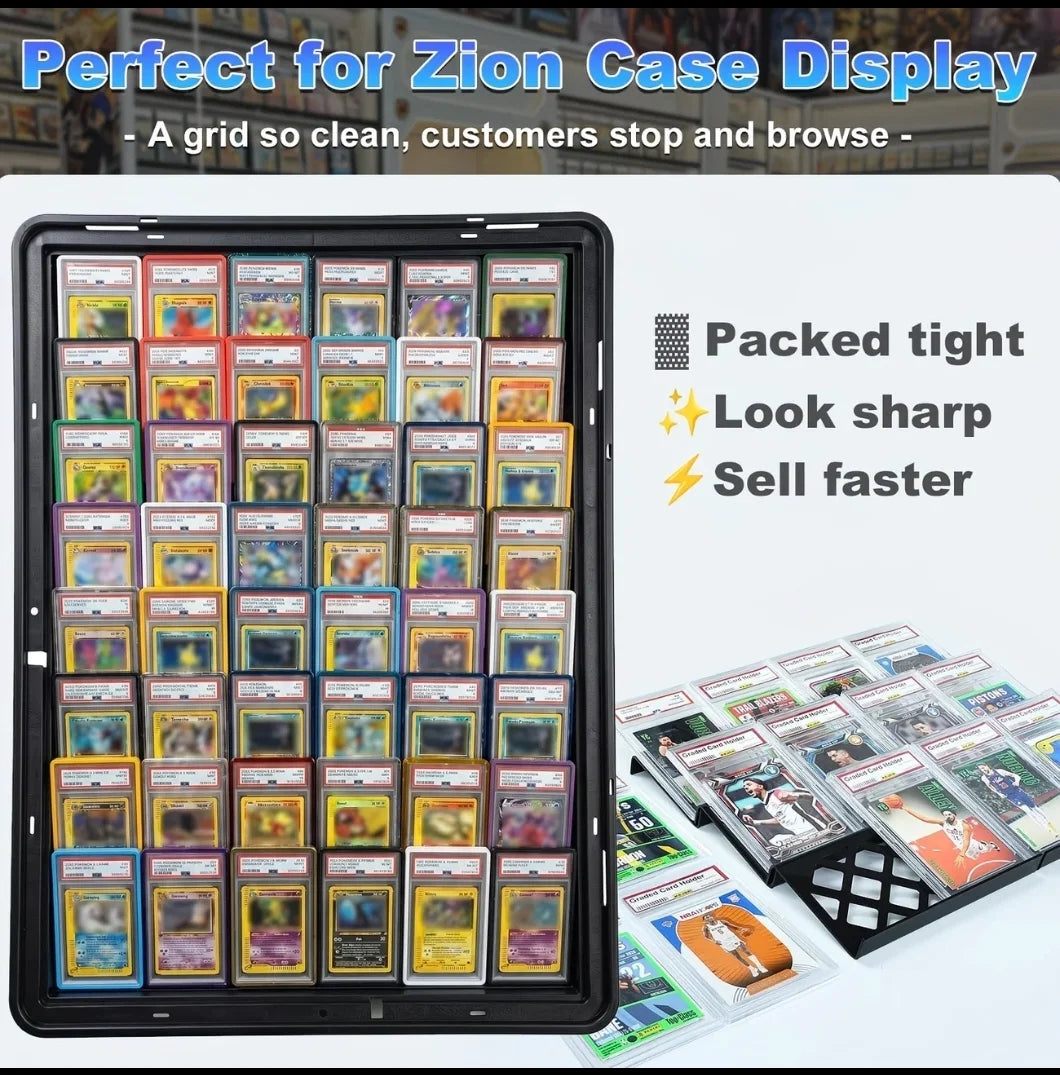 Vendor display card risers