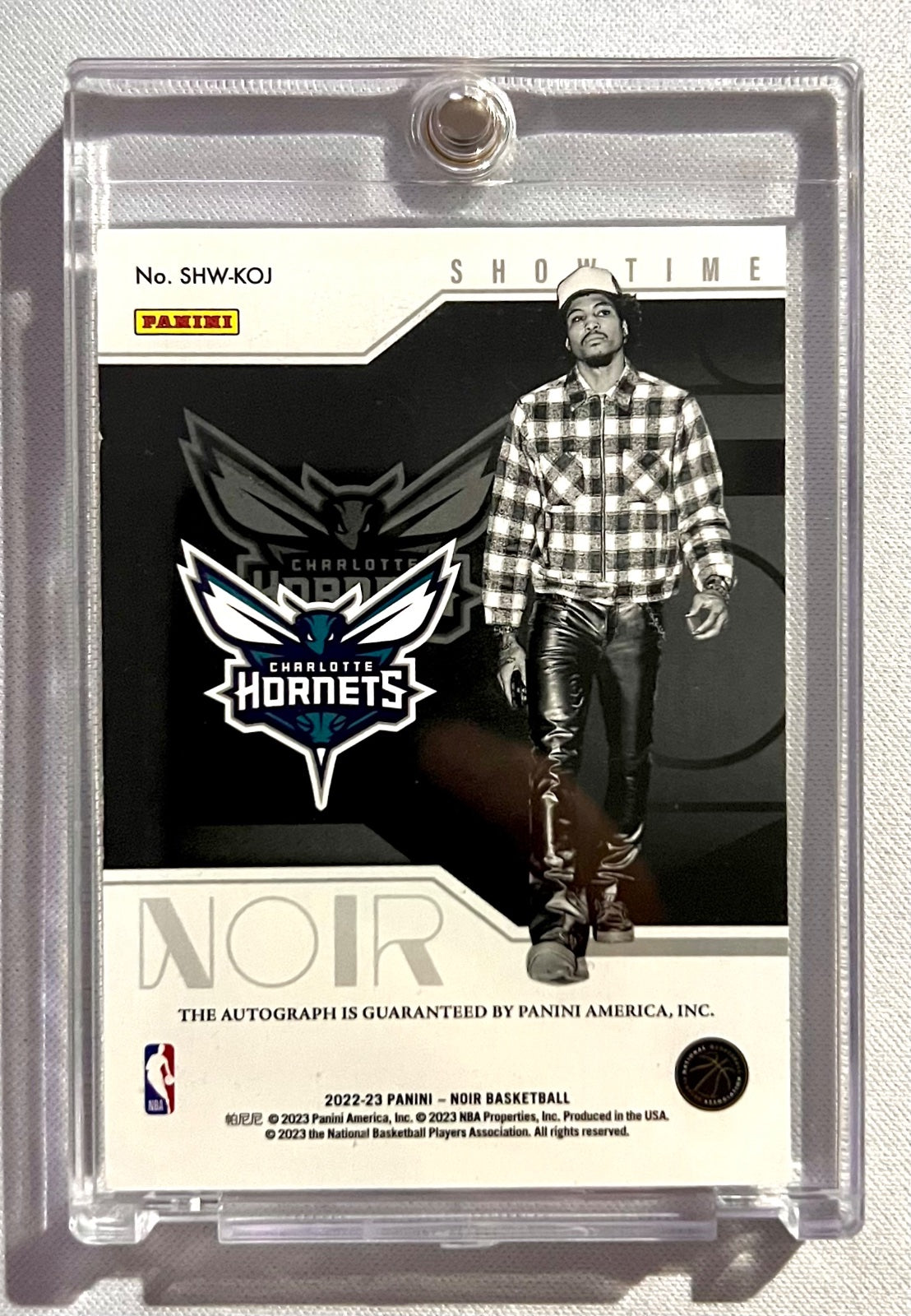 2022-2023 Panini Noir - Showtime Signatures Kelly Oubre Jr. #SHW-KOJ /99 (AU)