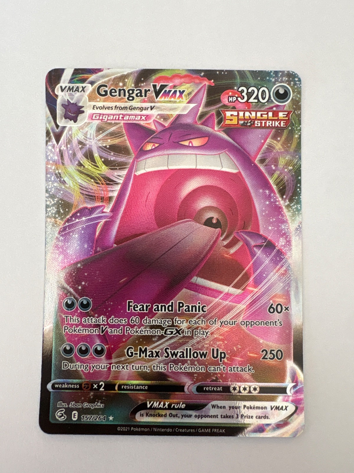 Gengar VMAX 157/264 (Fusion Strike)