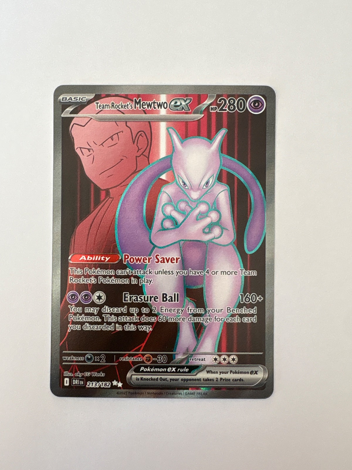 Team Rocket's Mewtwo ex 213/182 (Destined Rivals)