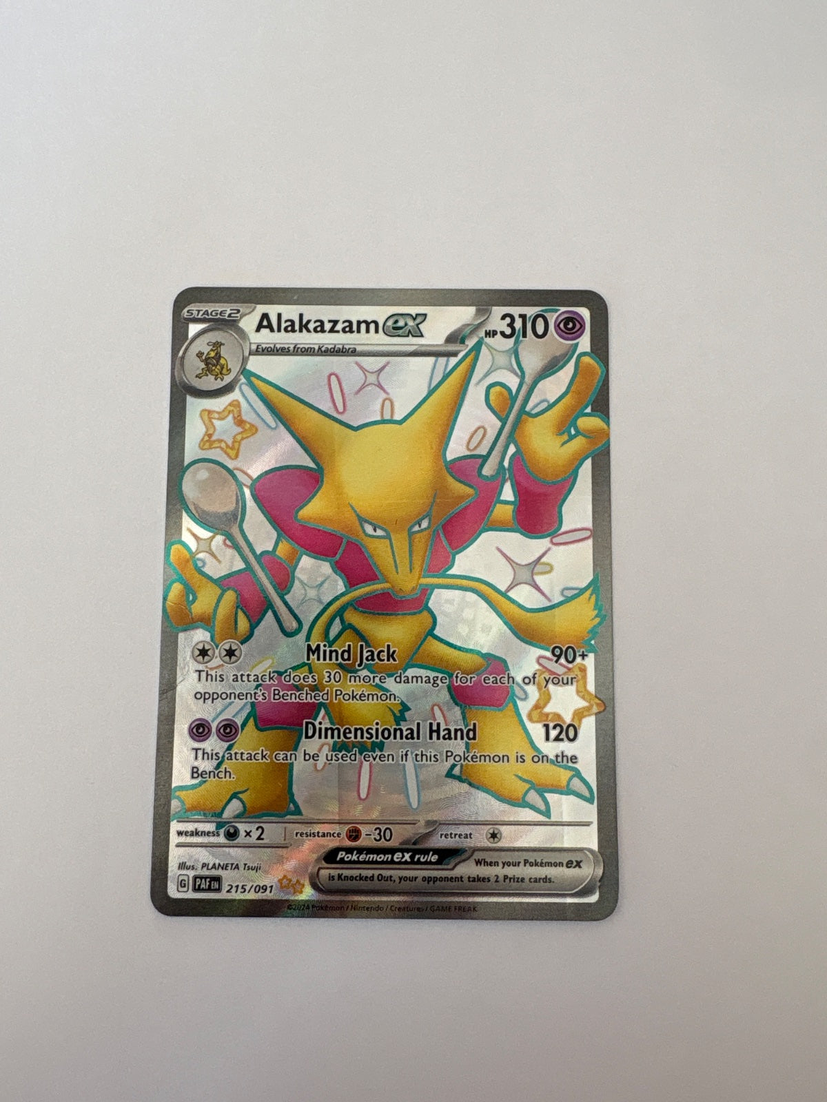Alakazam ex 215/091 (Paldean Fates)