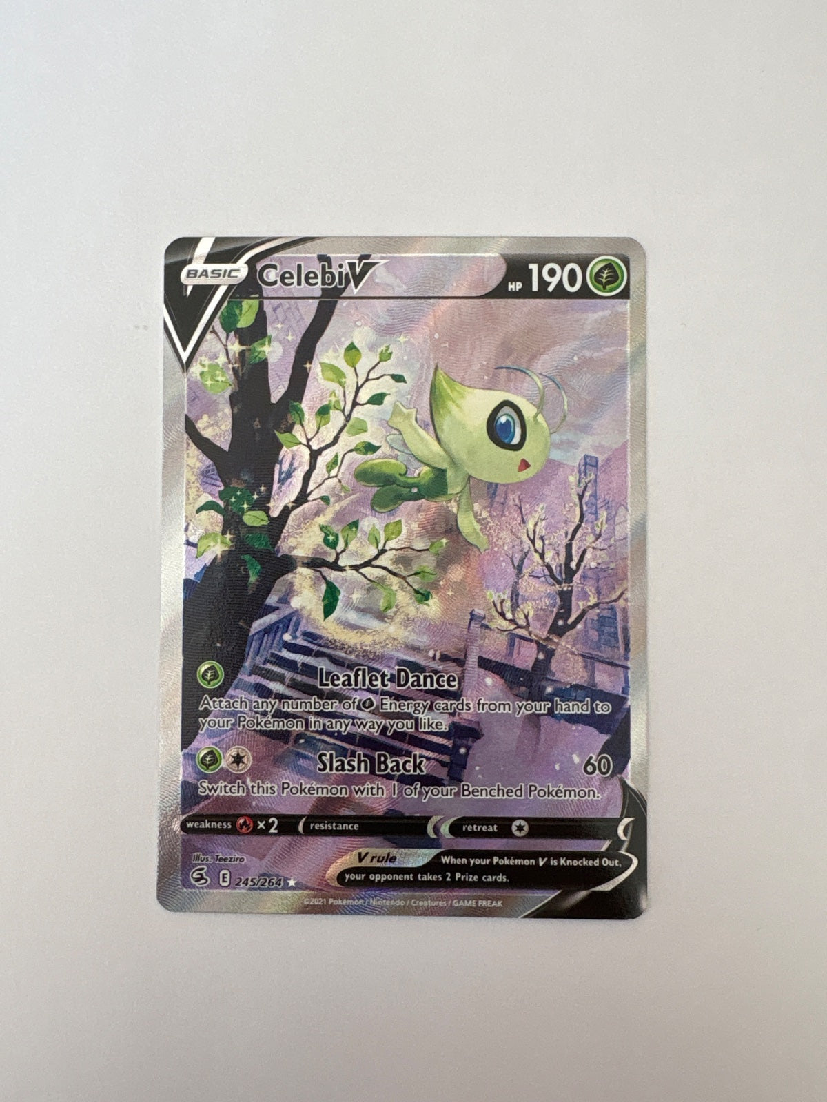 Celebi V (Alternate Full Art) 245/264 (Fusion Strike)