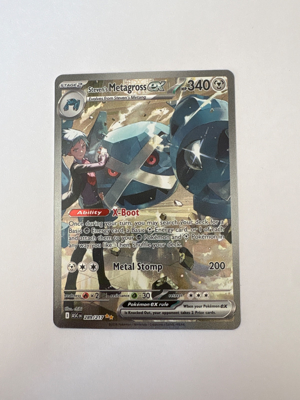 Steven's Metagross ex 289/217 (Ascended Heroes)